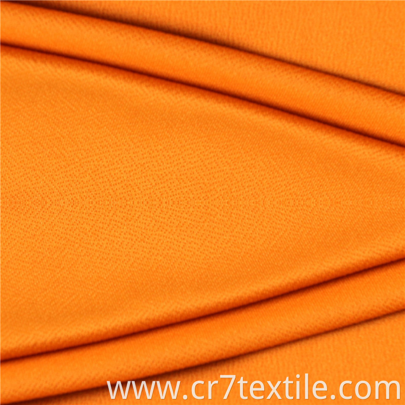 Wool Peach Polyester 4 Way Spandex Knitted Fabric